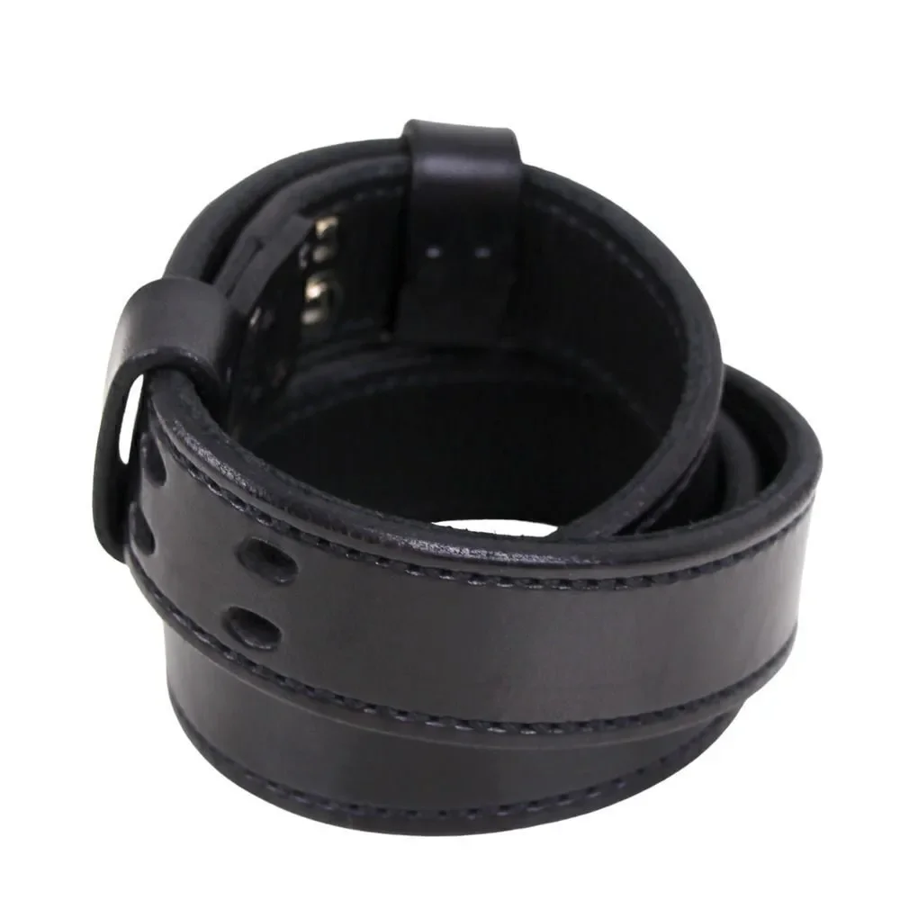 AWL WORKS G356 SADDLE BLACK GENUINE LEATHER 1.5